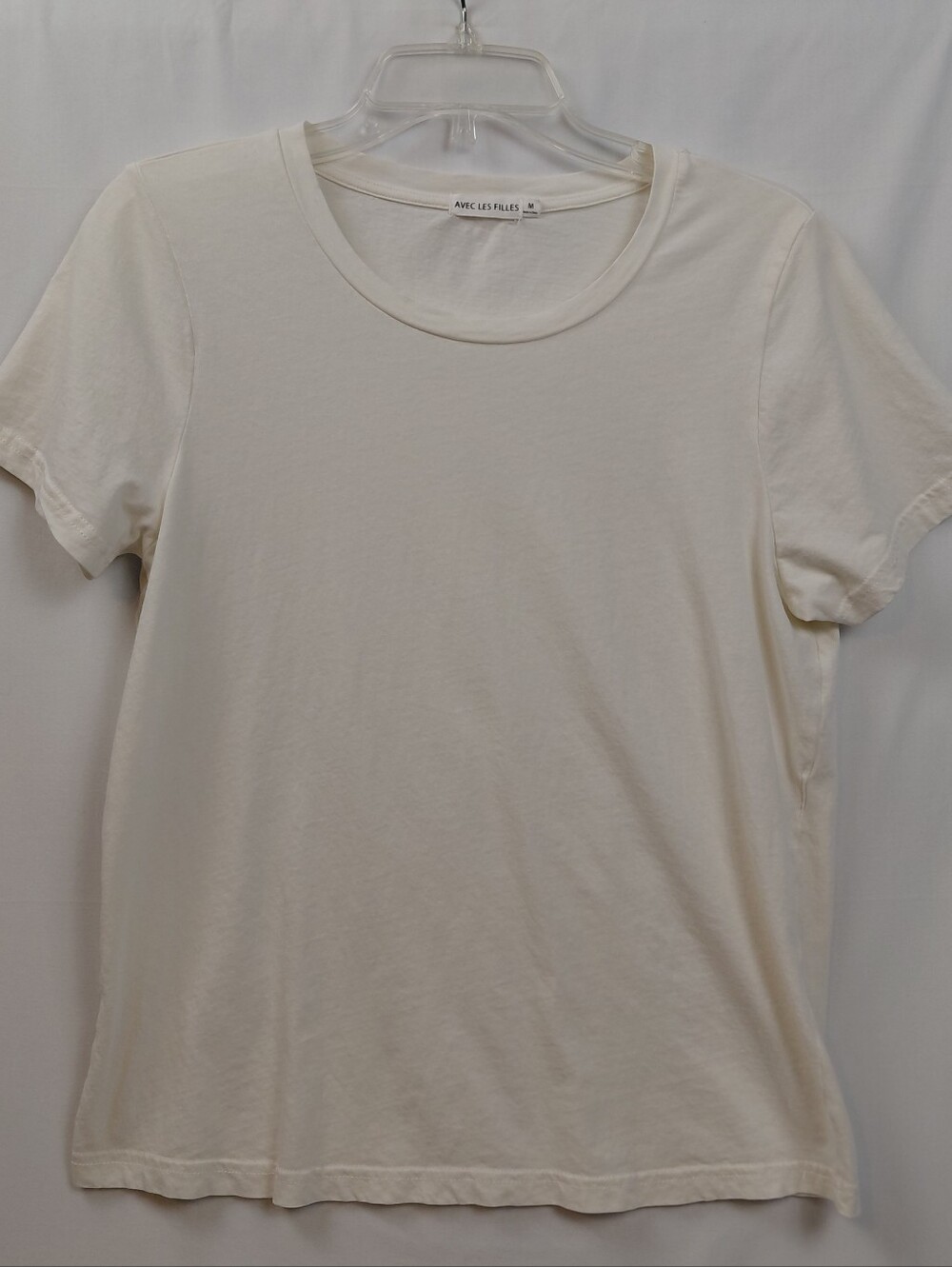 Avec Les Filles T Shirt Women's‎ Size Medium Off White Soft Comfy Quality